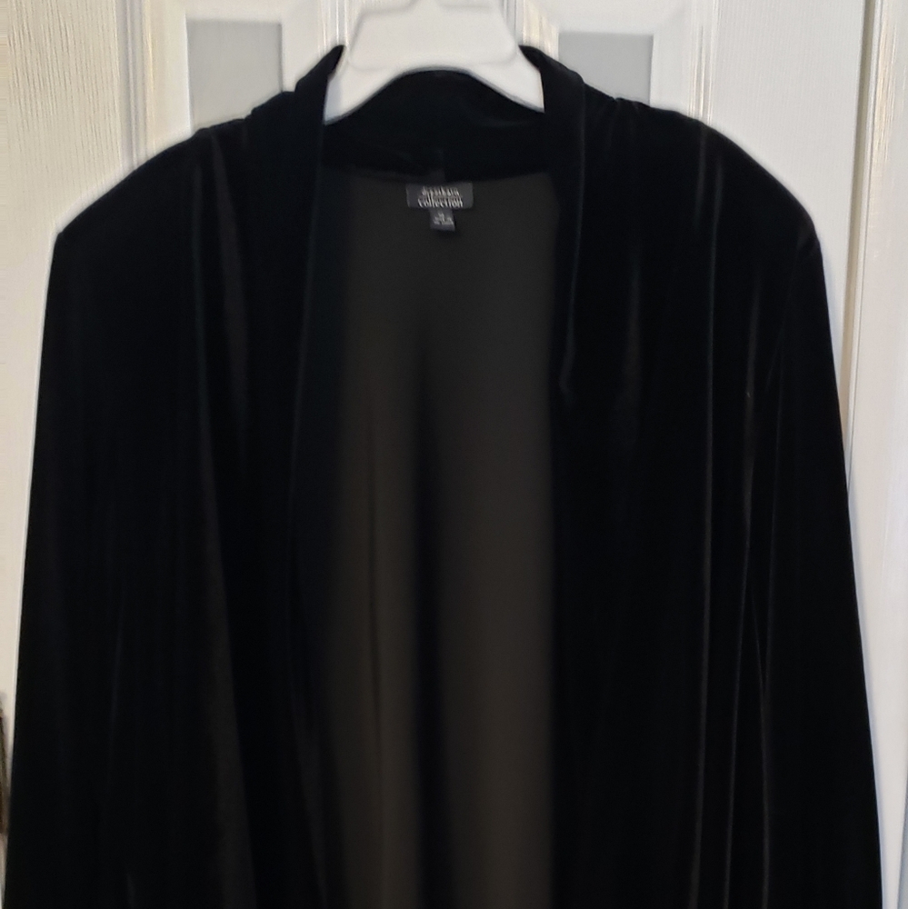 Velour black dress jacket